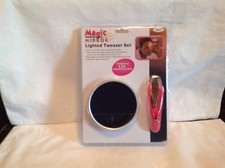 Magic Mirror Lighted Tweezer Set 3910 - UNISEX - VARY RARE - WOW