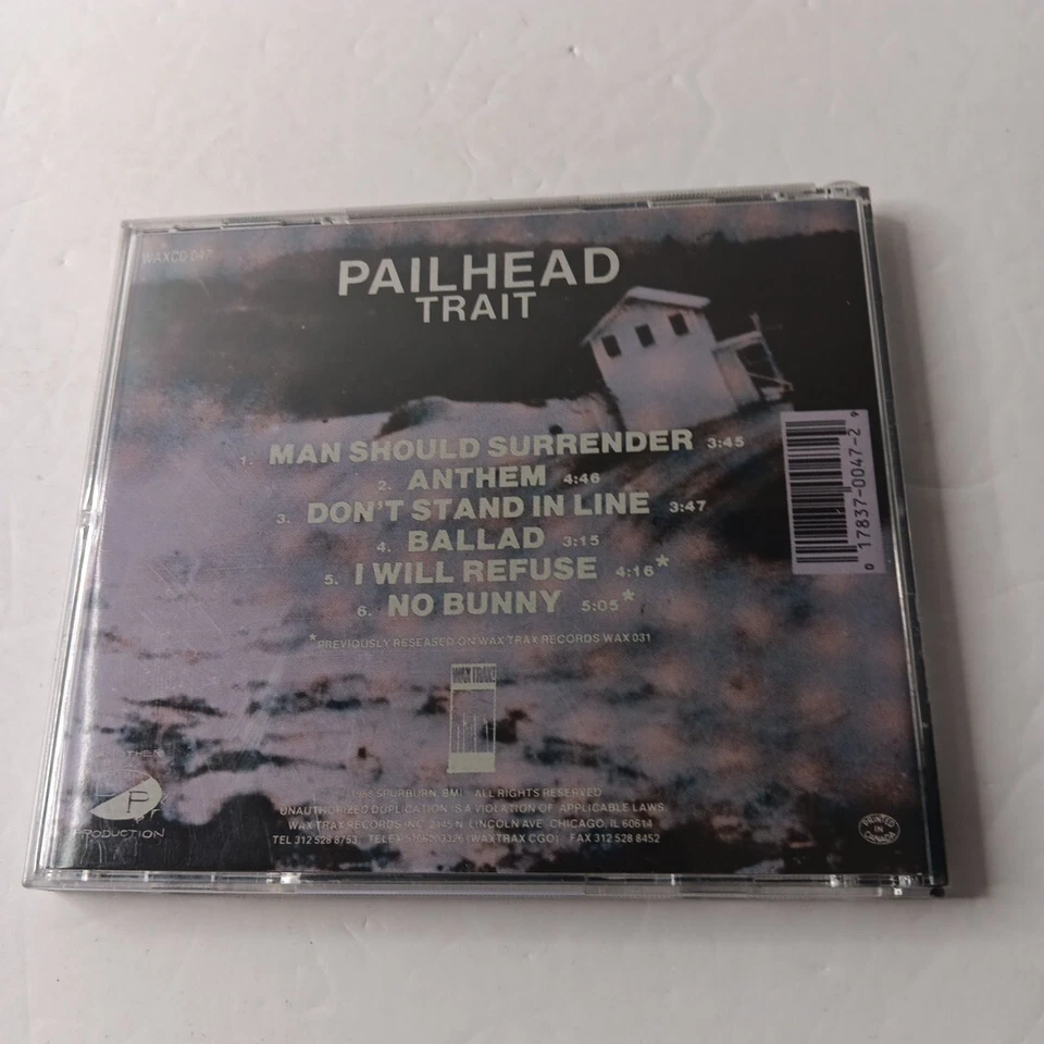 Trait by Pailhead CD (1988) Foto 2 de 4