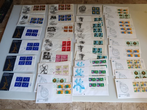 Vereinte Nationen FDC Lot 450 - 60er-80er Jahre Ersttagsbriefe - Bild 15 von 22