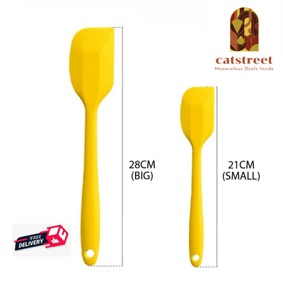 2 pcs Silicone Spatula Set: Large & Small Perfect for Every Task ,Heat-Resistant