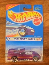 Hot Wheels POWER ROCKET 1995 Model Series #11of12  # 351 purple 5 Dot Wheels