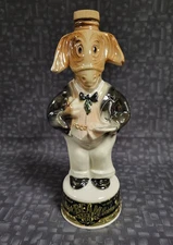 Vintage Jim Beam Whiskey Decanter Political Democrat Donkey - Missing Hat