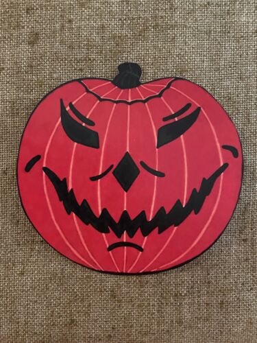 U Pick Vintage Inspired JOL Pumpkin Green Accents Halloween Cardstock Decoration - Picture 2 of 8