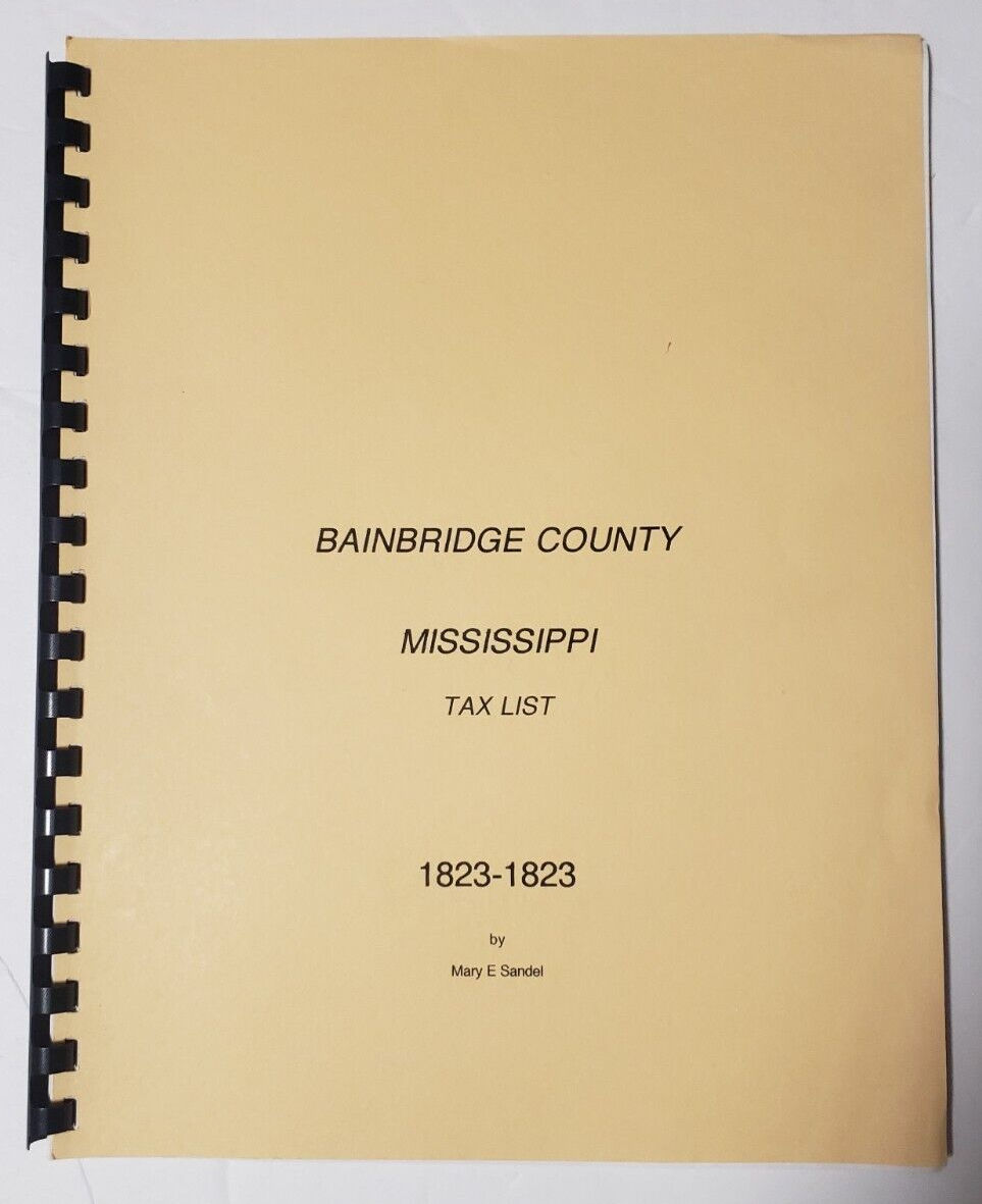 Bainbridge County, Mississippi, Tax List 1823, Lawrence Co. MS