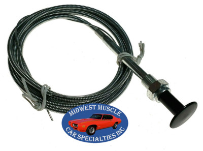 Carburetor Carb Choke Pull Cable Assembly Throttle Trunk Hood 60