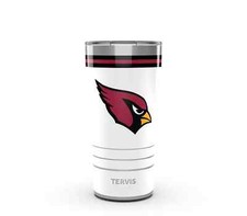 ARIZONA CARDINALS, 20oz STAINLESS STEEL TUMBLER FROM TERVIS WITH LID INCLUDED