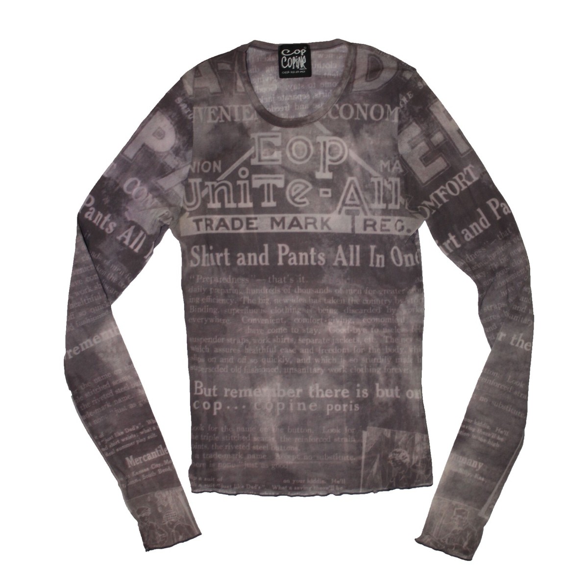 COP COPINE sheer shirt