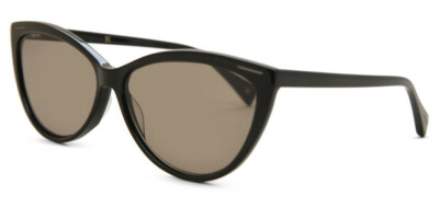 Yohji Yamamoto 5001-001 Black / Brown Grey Lens Sunglasses  display picture 3