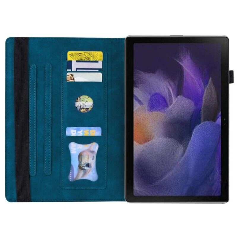 Funda tipo billetera de cuero PU a prueba de golpes para Samsung Galaxy Tab A9 S9 Ultra S10+ Foto 4 de 4