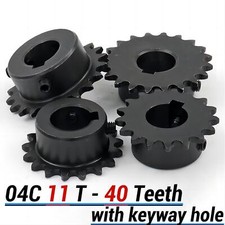  25 Chain Drive Sprocket Wheel With Keyway 11-40T Bore 5-12mm Pitch 6.35mm 04C
