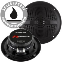 Renegade RXM52B 13Cm Lautsprecher Marine Boxen Set Boot Bad Feuchtraum 160Watt