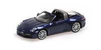 Minichamps 870069060 Porsche 911 (992) Targa 4 Blaumetallic Ho 1:87 Neu
