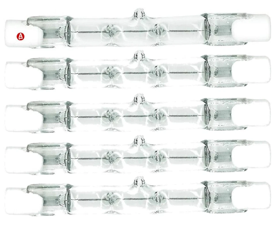 Linear Halogen Bulb 300W 110V 5 Tungsten R7S J78 118mm Long Tube NEW - Image 3 of 4
