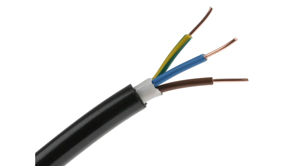 2.5mm 3 Core NYY-J Black Hi Tuff Cable - Cut Per M - Foto 9