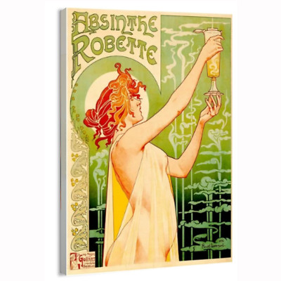 1896 Absinthe Robette Belgian Art Nouveau Poster or Canvas Home Decor Art Print