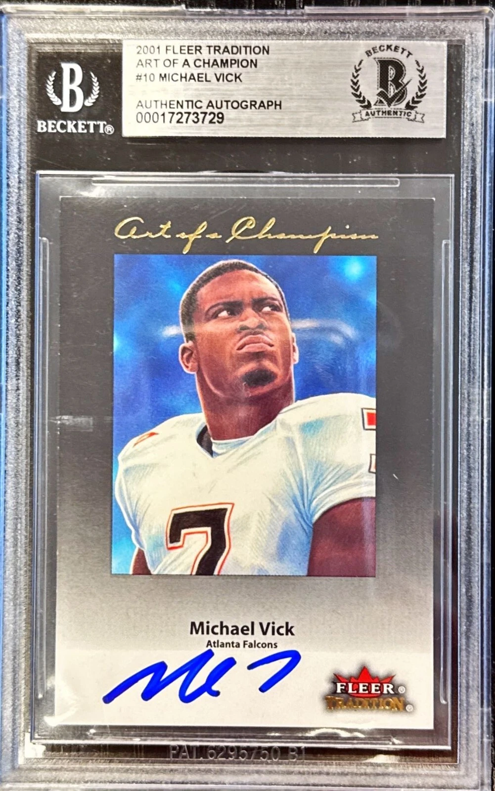 Michael Vick Fleer Tradition Art of A Champion #10 Art of A Champion