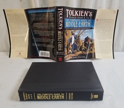 2001 TOLKIENS COMPLETE GUIDE MIDDLE EARTH Hardcover Book by ROBERT FOSTER 1st Ed