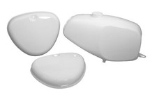 Lackset Büffeltank Hochtank Tank Enduro Seitendeckel weiss für Simson S50 S51