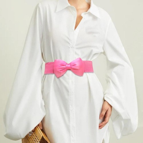 Women Ladies Wide Fashion Belt with Buckle Waist Belt Stretch Elastic Gift. N7Q2 - Picture 21 of 30