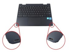 SAMSUNG CHROMEBOOK 2 US KEYBOARD PALMREST ASSEMBLY BA59-04656A CHIPPED CORNERS 
