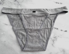 Victoria's Secret Tanga Panty Heather Gray Hardware Patch S M L XL 2XL