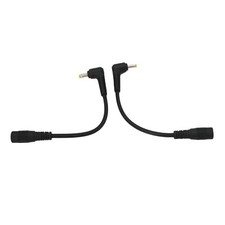 2x DC LED Strip Camera CCTV Power Cable 5.5 x 2.1mm Female to 4.0 x 1.7mm Angled