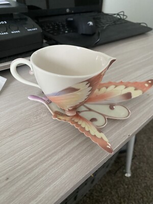 Franz Porcelain - Cup & Saucer Set - Papillon Butterfly