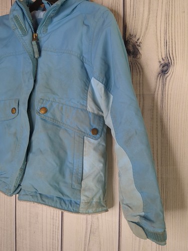 Land End Kids Girls Size 6X Winter Jacket Light Blue Hood Lined Warm Coat - Picture 2 of 8