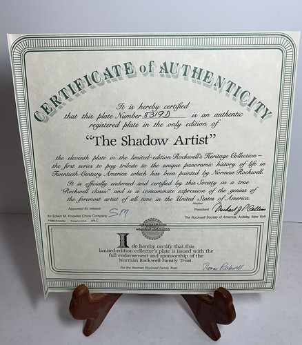 "The Shadow Artist" by Norman Rockwell *Limited Edition* - 第 3/4 張圖片