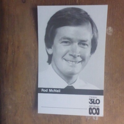 Rod Mcneil ROD MCNEIL 3LO B/W ABC RADIO RETRO FAN CARD | eBay Australia