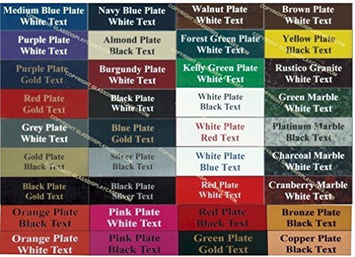 Custom 20x10 Engraved Plastic Nameplate Tag Sign Personalization Available