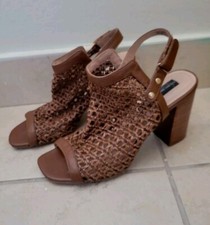 Steve Madden Shoes Leather Open Toe Woven Sandals Size 8.5