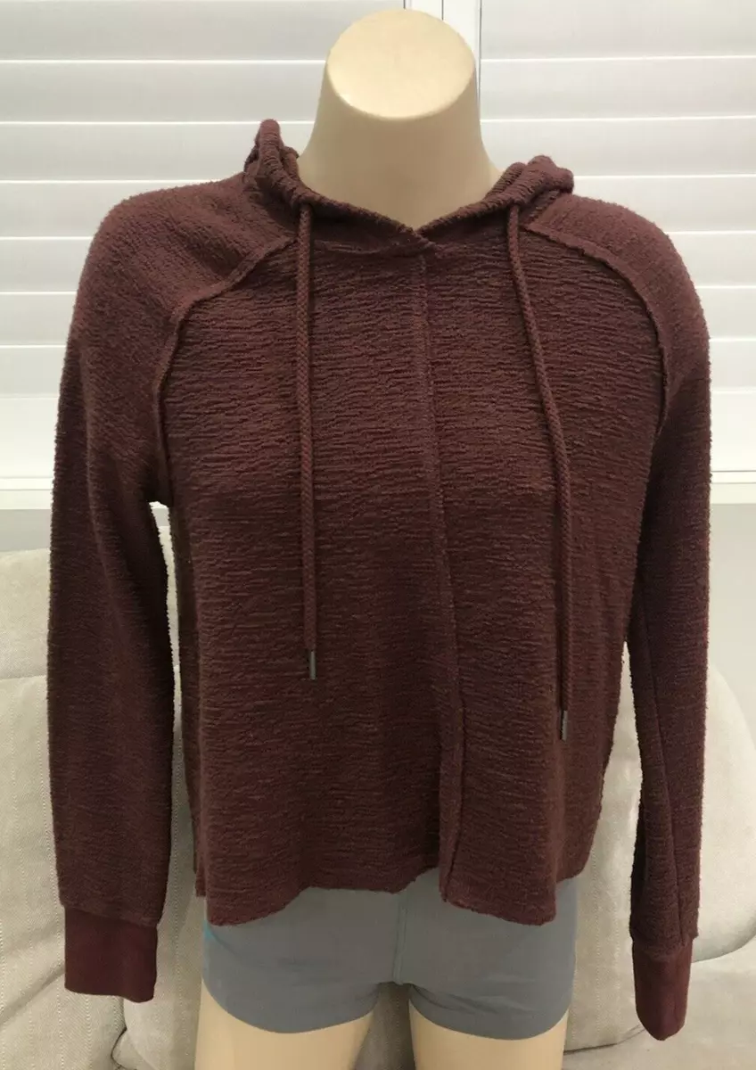 Roxy Womens Jumper Sweater Hoodie Red Maroon Small Size 8 Pullover