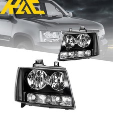 Headlights Assembly For Chevy Avalanche Tahoe Suburban 2007-2014 Black Housing Headlights Assembly For Chevy Avalanche Tahoe Suburban 2007-2014 Black Housing