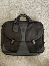 Tumi T-TECH Messenger Expandable Briefcase W/Strap Bag Black Nylon 5564 GRH