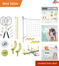 Ultimate Outdoor Fun: 5 Combo Game Set for Backyard, Beach & Camping Adventures