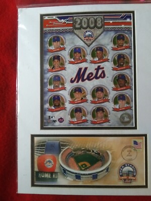 New York Mets Team Composite Matted Art USPS New Photo Stamps 2008 | eBay
