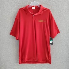 Nike Men Polo Shirt XL Red Golf Performance Logo Swoosh Dri Fit NWT