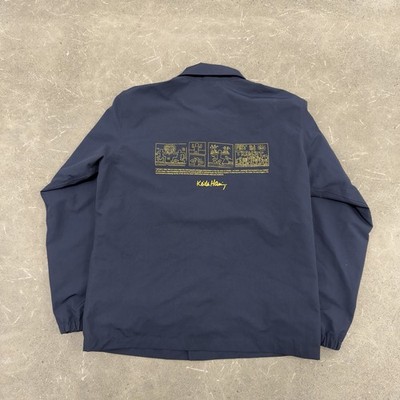 Uniqlo x Keith Haring Art In Transit Coach's Jacket Windbreaker Sz