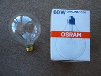 Osram Globelampe E27, D95 Mm, 60W, Klar, G95