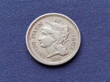 USA 1868 NICKEL 3 CENTS / THREE CENTS - NICE