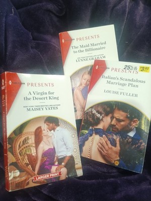 Harlequin Presents Large Print Romance Maisey Yates Lynne Graham Paperback