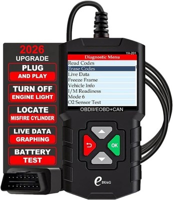 EDIAG YA201 OBD2 Diagnosegerät KFZ Codeleser Auto Fehler Auslesegerät Für VW