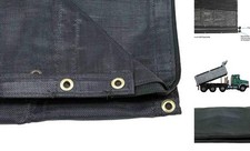 Dump Truck Vinyl Coated Mesh Tarps Cover with 5 Inch 18oz Double 7' x 24'