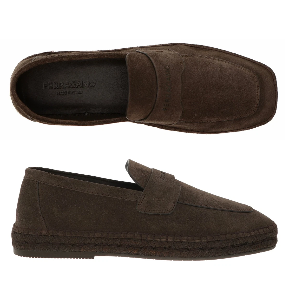 Salvatore Ferragamo Leather Upper Brown Casual Shoes for Men  display picture 2