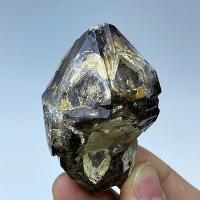 Natural Namibia Herkimer Diamond Mineral Water Flowing Graphite Big Bubble