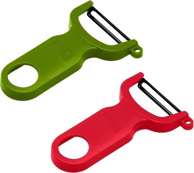 KUHN RIKON 24286 Swiss Peeler Sparschäler Set 2-teilig, Gemüseschäler, Ed