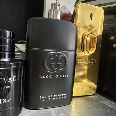 Gucci Guilty Pour Homme by Gucci 3oz  Eau De Parfum for Men *no cap* 