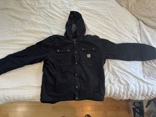 Carhartt Men's Washed Duck Bartlett Jacket, Extra Large, Black, Worn once
