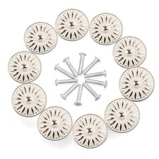 Cabinet Knob, 10Pcs 33mm Dresser Cupboard Cabinet Drawer Knobs Wardrobe Door ...